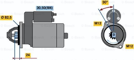 BOSCH 0 001 362 600 - Starteris autodraugiem.lv