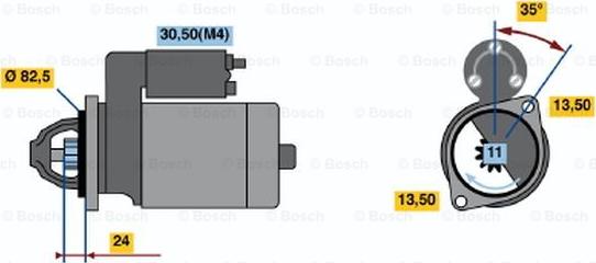 BOSCH 0 001 362 303 - Starteris autodraugiem.lv