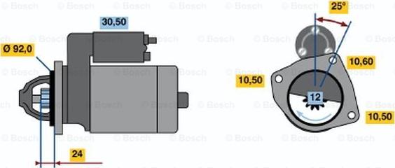 BOSCH 0 001 362 307 - Starteris autodraugiem.lv