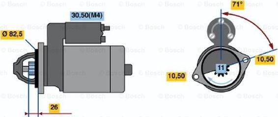 BOSCH 0 001 362 702 - Starteris autodraugiem.lv