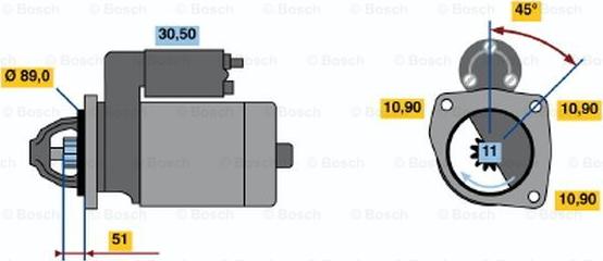 BOSCH 0 001 367 032 - Starteris autodraugiem.lv