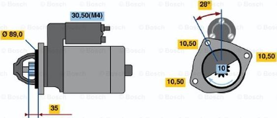 BOSCH 0 001 367 071 - Starteris autodraugiem.lv