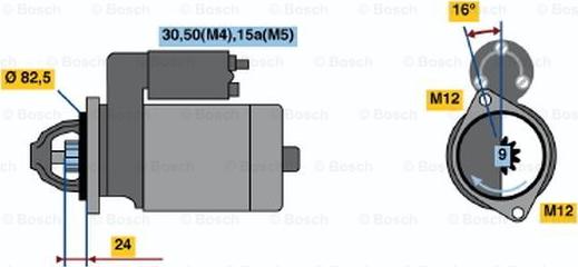 BOSCH 0 001 314 041 - Starteris autodraugiem.lv