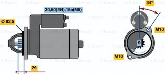 BOSCH 0 001 314 027 - Starteris autodraugiem.lv