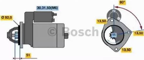 BOSCH 0 001 371 119 - Starteris autodraugiem.lv