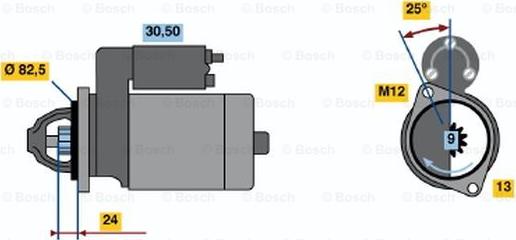 BOSCH 0 001 208 208 - Starteris autodraugiem.lv