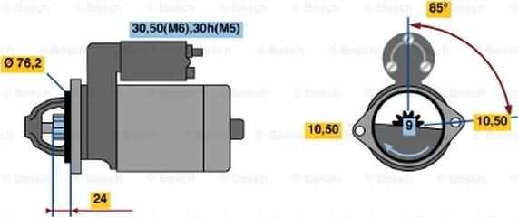 BOSCH 0 001 218 136 - Starteris autodraugiem.lv