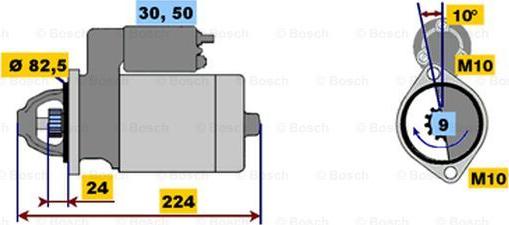 BOSCH 0 001 218 130 - Starteris autodraugiem.lv