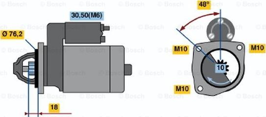 BOSCH 0 001 218 128 - Starteris autodraugiem.lv