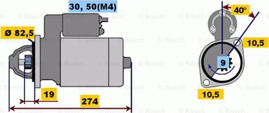 BOSCH 0 001 218 122 - Starteris autodraugiem.lv