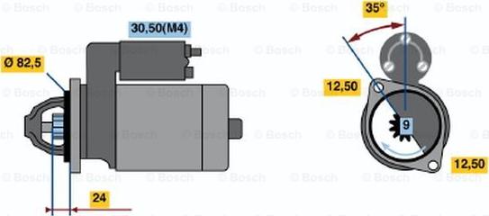 BOSCH 0 001 218 808 - Starteris autodraugiem.lv