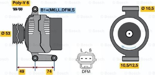 BOSCH 0 986 047 260 - Ģenerators autodraugiem.lv