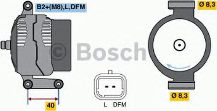 BOSCH 0 124 415 038 - Ģenerators autodraugiem.lv