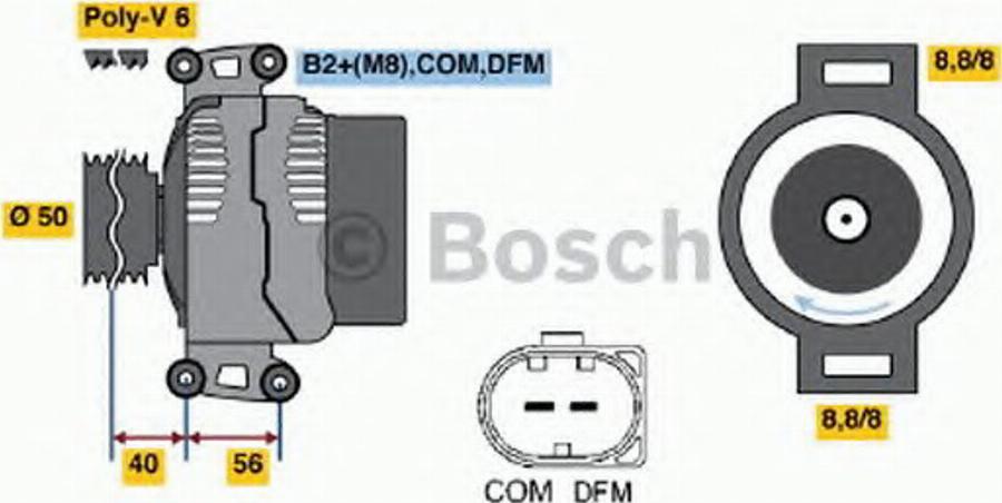 BOSCH 0124625015 - Ģenerators autodraugiem.lv