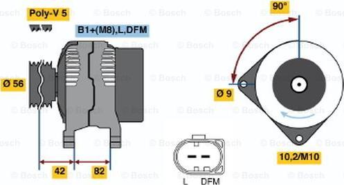 BOSCH 0 986 044 340 - Ģenerators autodraugiem.lv