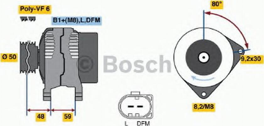 BOSCH 0124325142 - Ģenerators autodraugiem.lv
