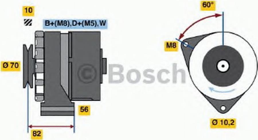 BOSCH 0 120 469 991 - Ģenerators autodraugiem.lv