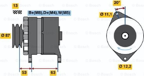 BOSCH 0 120 469 010 - Ģenerators autodraugiem.lv