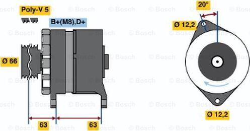 BOSCH 0 120 469 034 - Ģenerators autodraugiem.lv