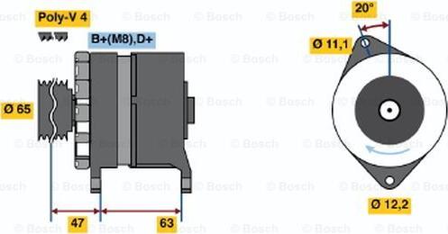 BOSCH 0 120 469 035 - Ģenerators autodraugiem.lv