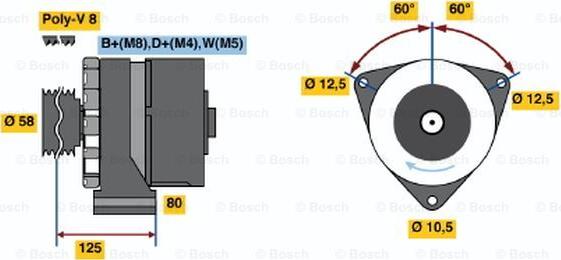 BOSCH 0 120 469 119 - Ģenerators autodraugiem.lv