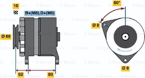 BOSCH 0 120 469 830 - Ģenerators autodraugiem.lv