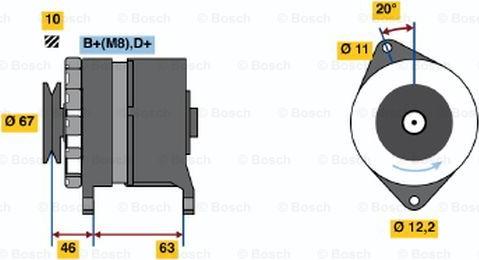 BOSCH 0 120 469 710 - Ģenerators autodraugiem.lv