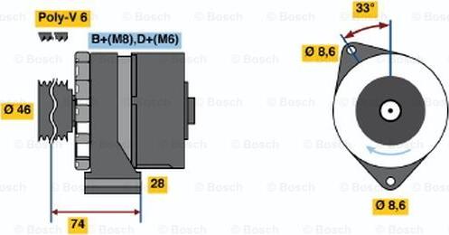 BOSCH 0 120 468 049 - Ģenerators autodraugiem.lv