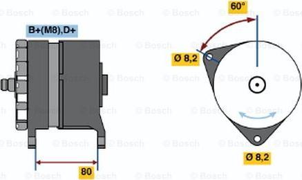 BOSCH 0 120 468 042 - Ģenerators autodraugiem.lv