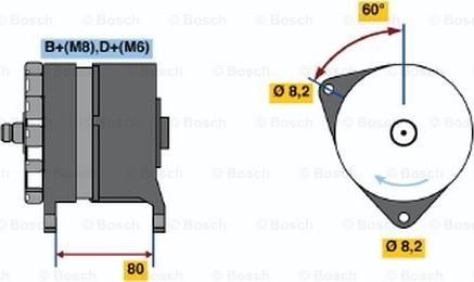 BOSCH 0 120 468 013 - Ģenerators autodraugiem.lv