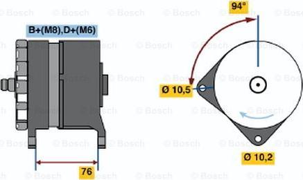 BOSCH 0 120 468 102 - Ģenerators autodraugiem.lv