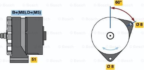 BOSCH 0 120 489 473 - Ģenerators autodraugiem.lv