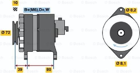 BOSCH 0 120 488 009 - Ģenerators autodraugiem.lv