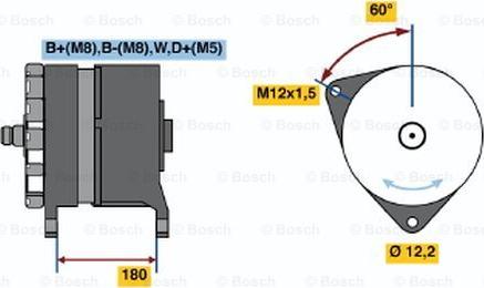 BOSCH 0 120 689 543 - Ģenerators autodraugiem.lv