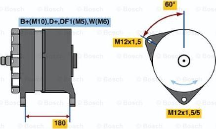 BOSCH 0 120 689 547 - Ģenerators autodraugiem.lv