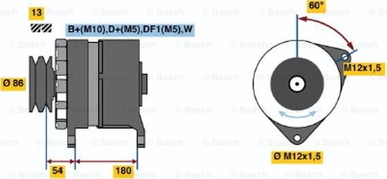 BOSCH 0 120 689 554 - Ģenerators autodraugiem.lv