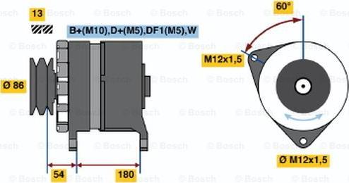 BOSCH 0 120 689 556 - Ģenerators autodraugiem.lv