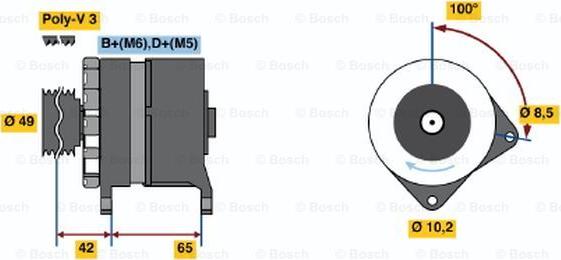 BOSCH 0 120 339 547 - Ģenerators autodraugiem.lv