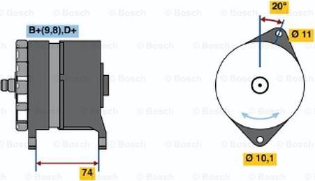 BOSCH 0 120 339 515 - Ģenerators autodraugiem.lv