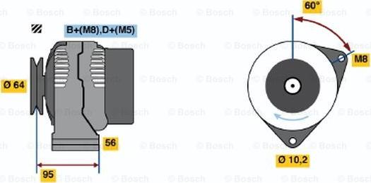 BOSCH 0 120 335 007 - Ģenerators autodraugiem.lv