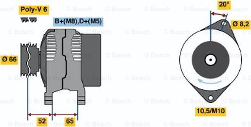 BOSCH 0 120 335 012 - Ģenerators autodraugiem.lv