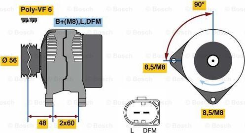 BOSCH 0 121 715 047 - Ģenerators autodraugiem.lv