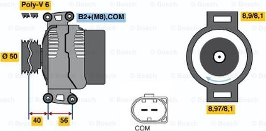 BOSCH 0 121 715 006 - Ģenerators autodraugiem.lv