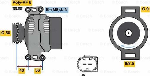 BOSCH 0 121 715 129 - Ģenerators autodraugiem.lv