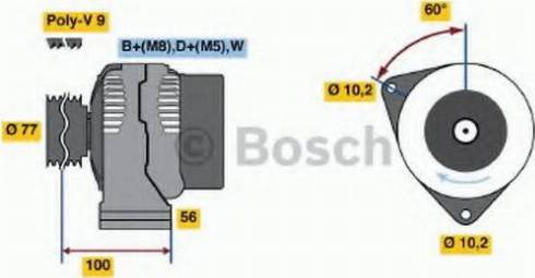 BOSCH 0 123 515 500 - Ģenerators autodraugiem.lv