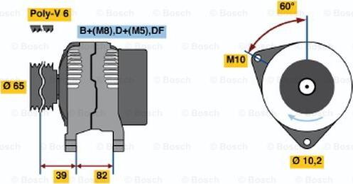 BOSCH 0 986 039 690 - Ģenerators autodraugiem.lv