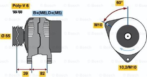 BOSCH 0 123 510 092 - Ģenerators autodraugiem.lv