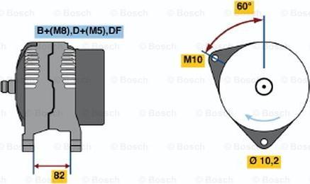 BOSCH 0 123 520 027 - Ģenerators autodraugiem.lv