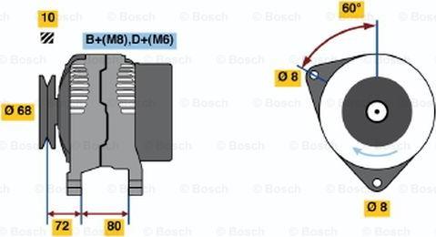 BOSCH 0 123 315 004 - Ģenerators autodraugiem.lv