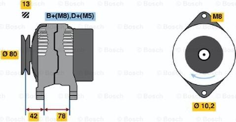 BOSCH 0 123 310 051 - Ģenerators autodraugiem.lv